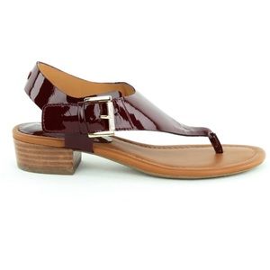 [ Tommy Hilfiger ] White Heeled Thong Sandal. Size 6 1/2